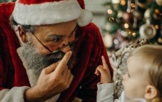 Figurantes de Papá Noel en Las Palmas de Gran Canarias